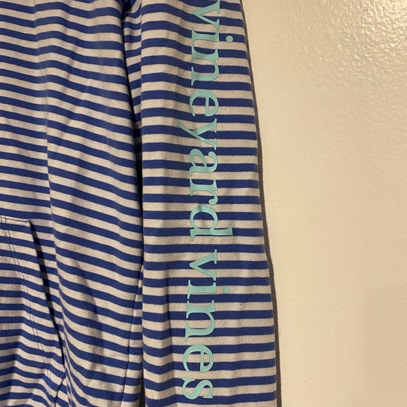 Vineyard Vines blue and white striped hoodie - Picture 2 of 5